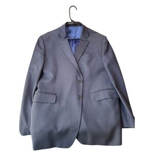 Charles Tyrwhitt Navy Proper Blazer 100% Wool Classic Fit 48R British Old Money